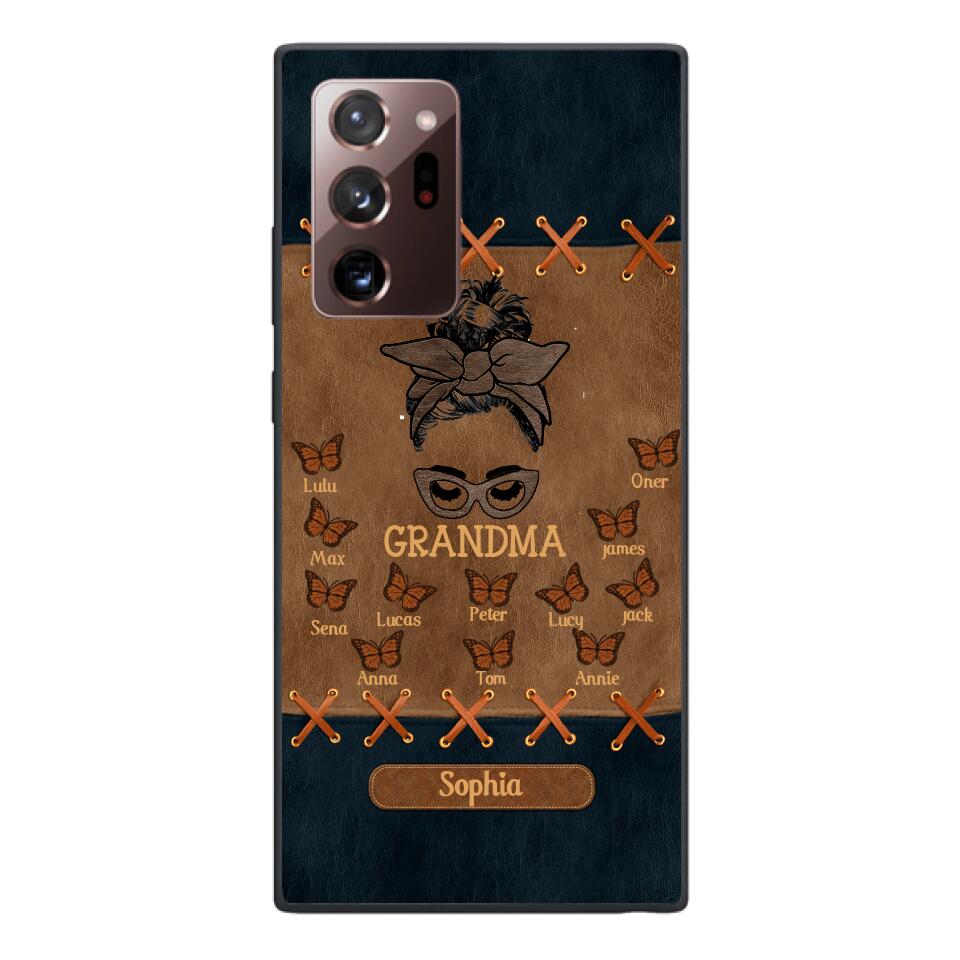 Personalized Grandma Kid Phone Case Printed 22APR-HC28