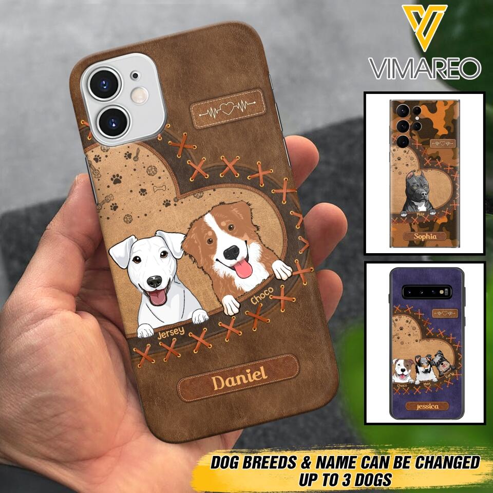 Personalized Dog Lover Phone Case Printed 22APR-DT28