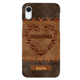 Personalized Grandma Kid Phone Case Printed 22APR-LN28