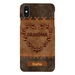 Personalized Grandma Kid Phone Case Printed 22APR-LN28