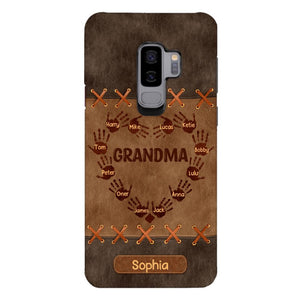 Personalized Grandma Kid Phone Case Printed 22APR-LN28