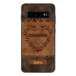 Personalized Grandma Kid Phone Case Printed 22APR-LN28