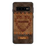 Personalized Grandma Kid Phone Case Printed 22APR-LN28