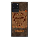 Personalized Grandma Kid Phone Case Printed 22APR-LN28