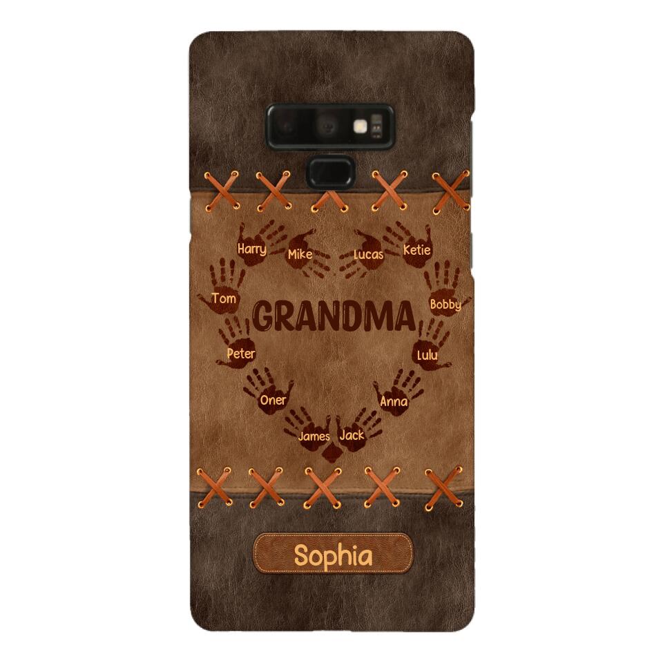 Personalized Grandma Kid Phone Case Printed 22APR-LN28