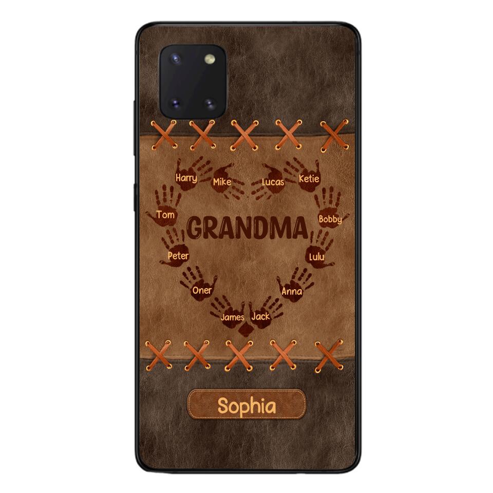 Personalized Grandma Kid Phone Case Printed 22APR-LN28