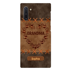 Personalized Grandma Kid Phone Case Printed 22APR-LN28