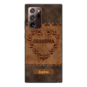 Personalized Grandma Kid Phone Case Printed 22APR-LN28