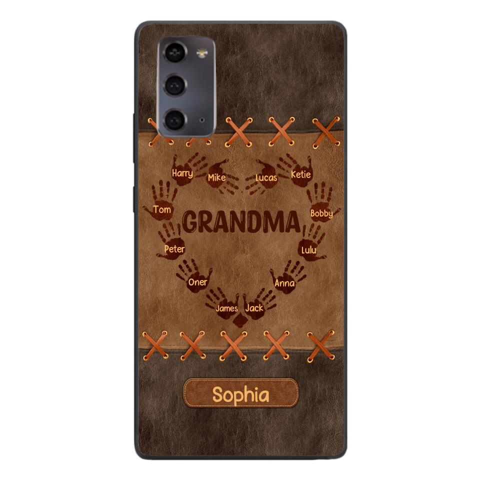 Personalized Grandma Kid Phone Case Printed 22APR-LN28