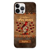 Personalized Grandma's Love Bugs Phone Case Printed 22APR-LN28