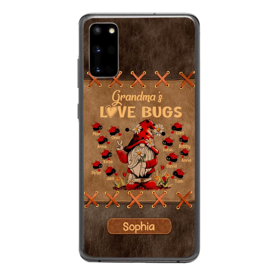 Personalized Grandma's Love Bugs Phone Case Printed 22APR-LN28