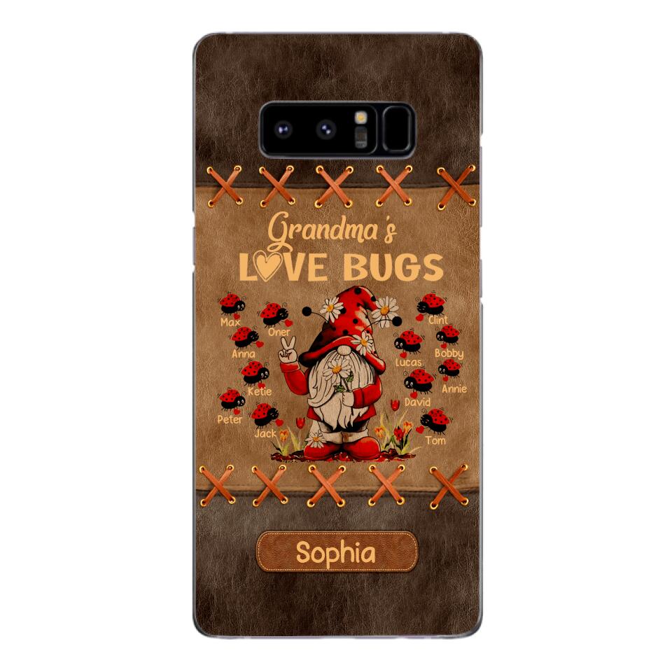 Personalized Grandma's Love Bugs Phone Case Printed 22APR-LN28