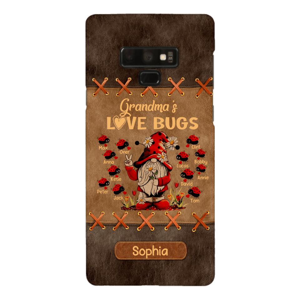 Personalized Grandma's Love Bugs Phone Case Printed 22APR-LN28