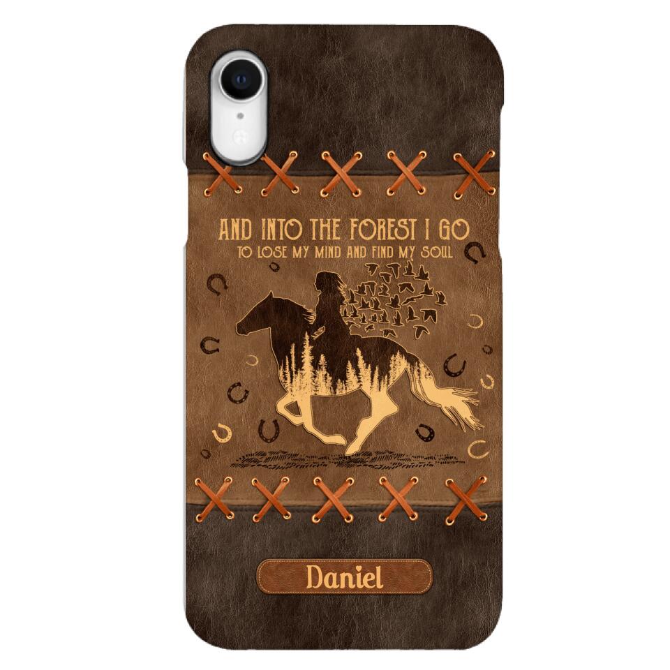 Personalized Girl Love Horse Phone Case Printed 22APR-DT28