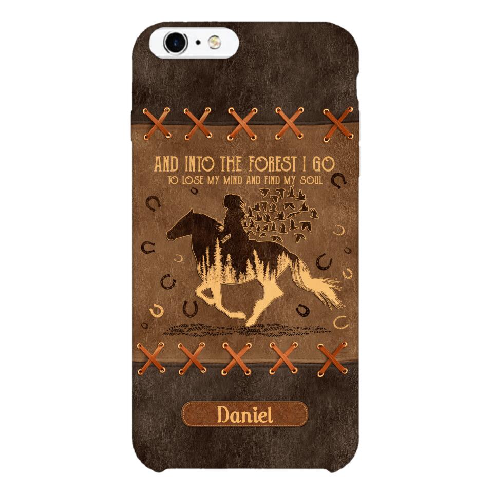 Personalized Girl Love Horse Phone Case Printed 22APR-DT28