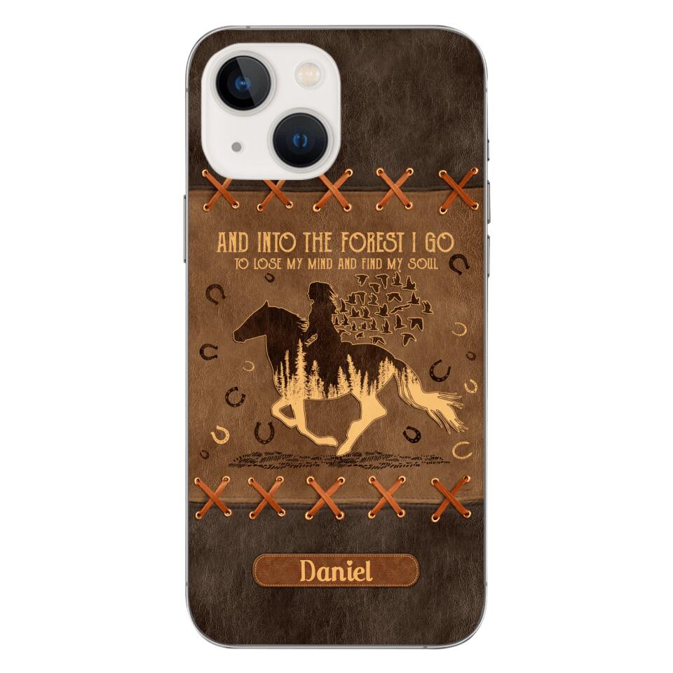 Personalized Girl Love Horse Phone Case Printed 22APR-DT28