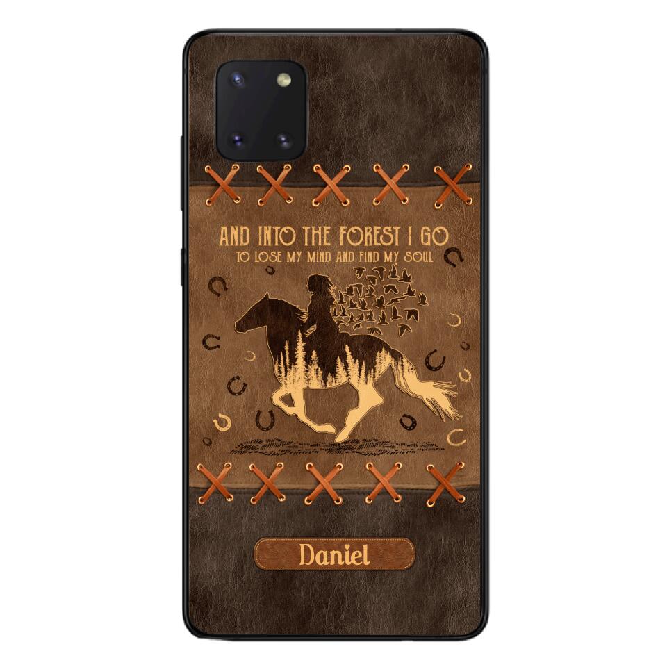 Personalized Girl Love Horse Phone Case Printed 22APR-DT28