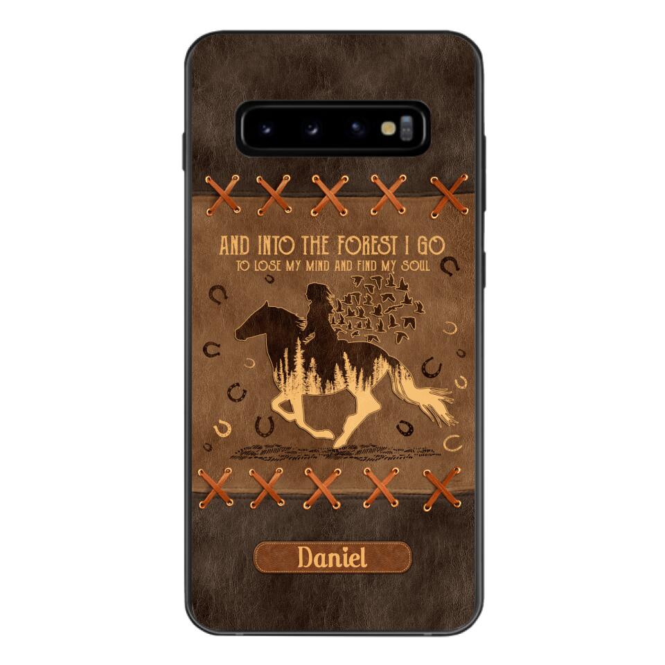 Personalized Girl Love Horse Phone Case Printed 22APR-DT28