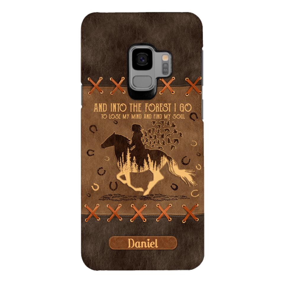 Personalized Girl Love Horse Phone Case Printed 22APR-DT28