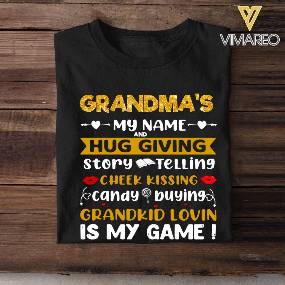 PERSONALIZED Grandma's nickname TSHIRT QTLN2904