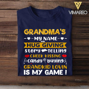 PERSONALIZED Grandma's nickname TSHIRT QTLN2904