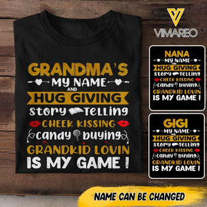 PERSONALIZED Grandma's nickname TSHIRT QTLN2904