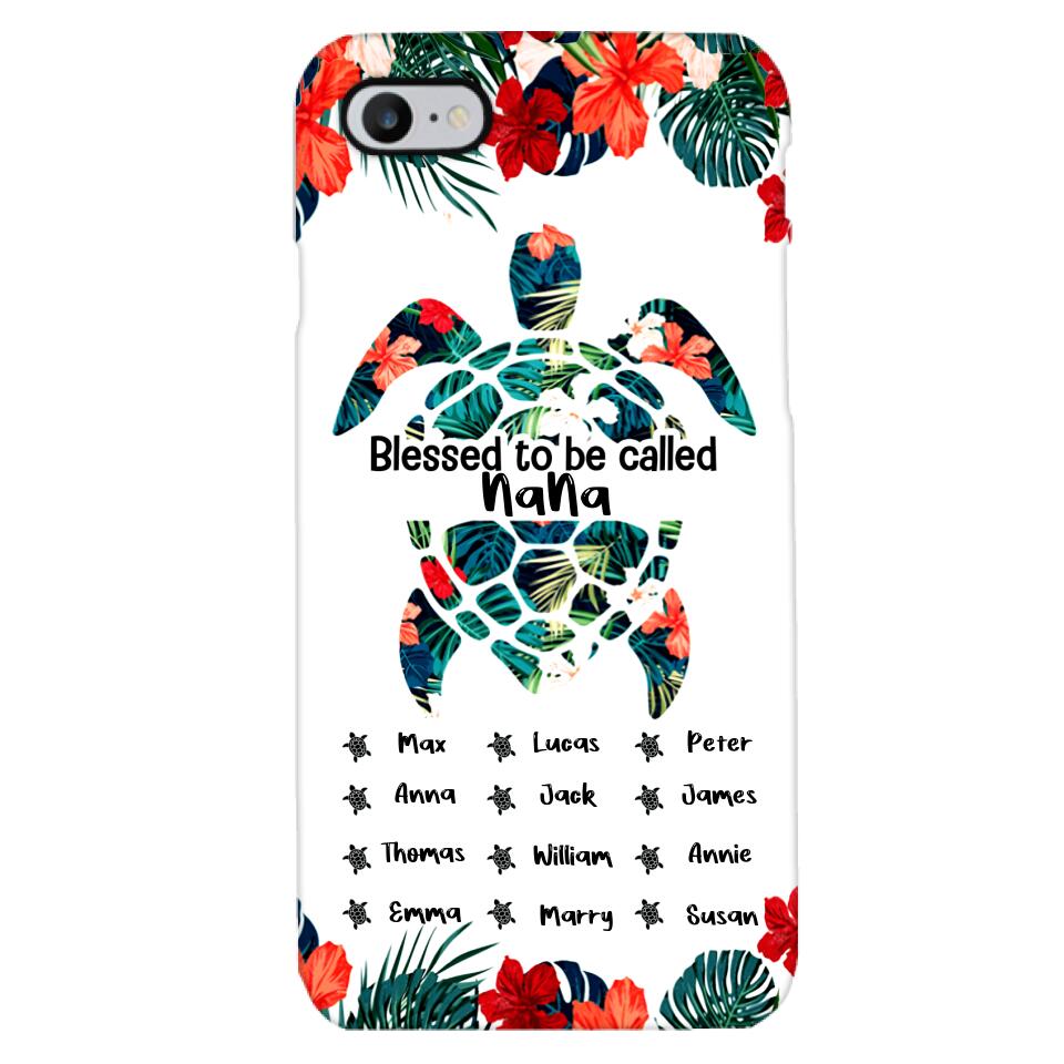 PERSONALIZED MOM, GRANDMAS Nickname turtle KID NAME PHONECASE QTHQ2904