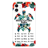 PERSONALIZED MOM, GRANDMAS Nickname turtle KID NAME PHONECASE QTHQ2904