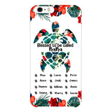 PERSONALIZED MOM, GRANDMAS Nickname turtle KID NAME PHONECASE QTHQ2904