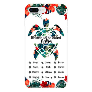 PERSONALIZED MOM, GRANDMAS Nickname turtle KID NAME PHONECASE QTHQ2904