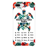 PERSONALIZED MOM, GRANDMAS Nickname turtle KID NAME PHONECASE QTHQ2904