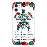 PERSONALIZED MOM, GRANDMAS Nickname turtle KID NAME PHONECASE QTHQ2904