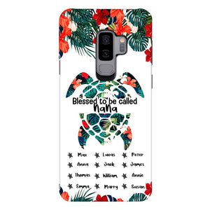 PERSONALIZED MOM, GRANDMAS Nickname turtle KID NAME PHONECASE QTHQ2904