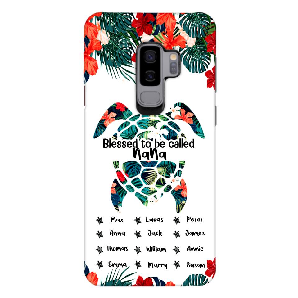 PERSONALIZED MOM, GRANDMAS Nickname turtle KID NAME PHONECASE QTHQ2904