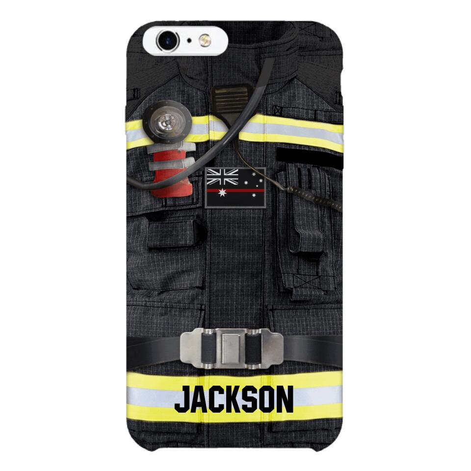 DH Personalized Australian Firefighter Phone Case Printed DT045