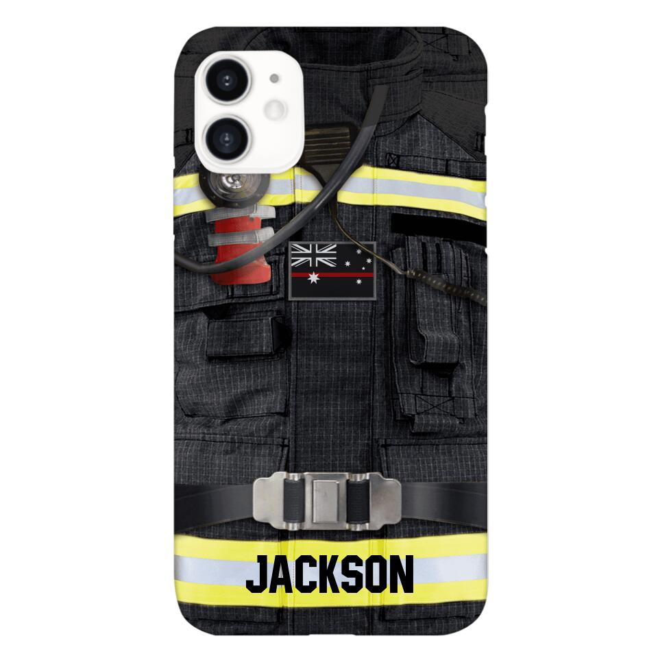 DH Personalized Australian Firefighter Phone Case Printed DT045