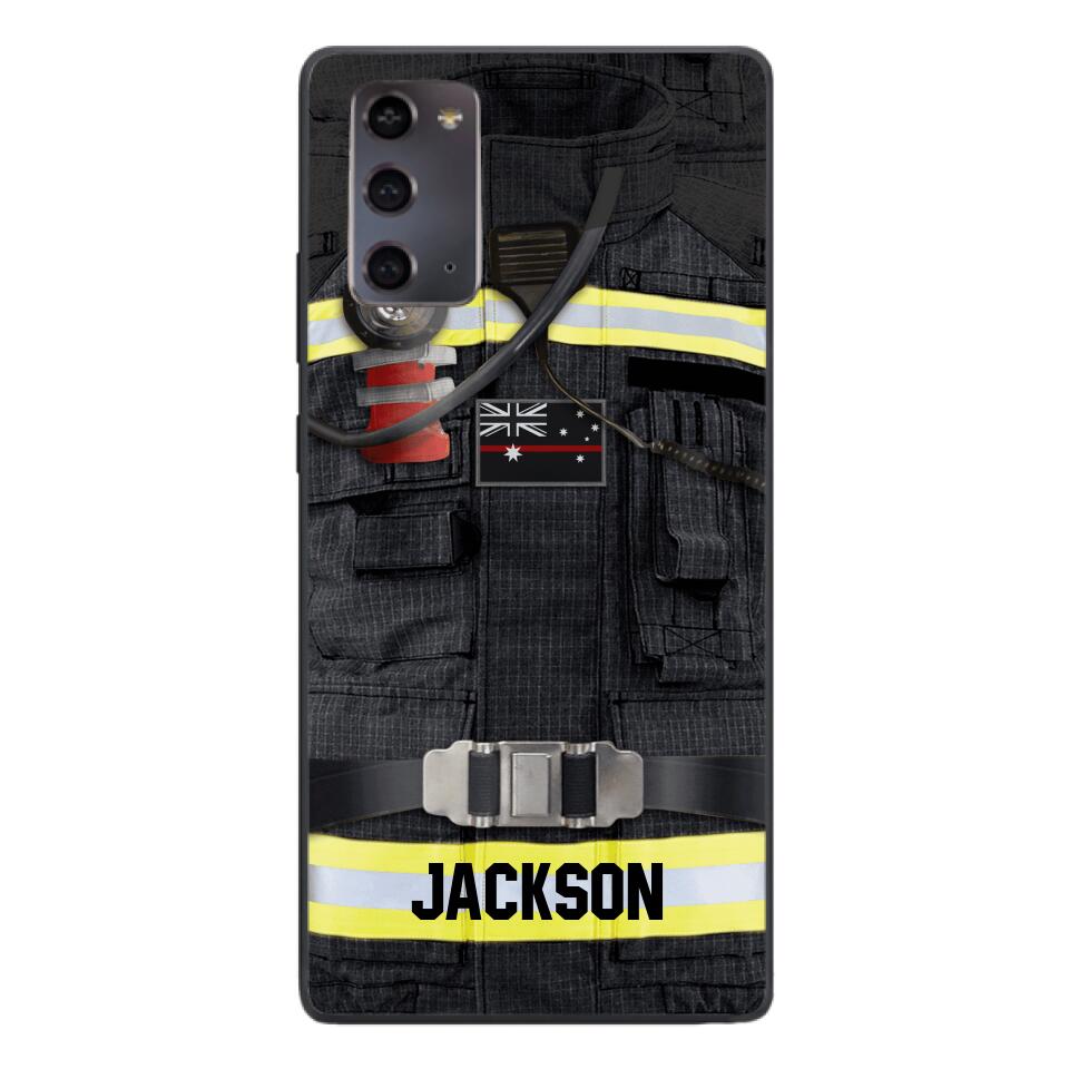 DH Personalized Australian Firefighter Phone Case Printed DT045