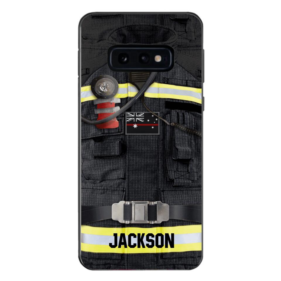 DH Personalized Australian Firefighter Phone Case Printed DT045