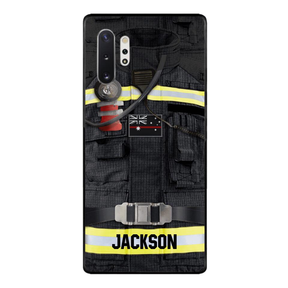 DH Personalized Australian Firefighter Phone Case Printed DT045