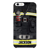 DH Personalized Canadian Firefighter Phone Case Printed DT045