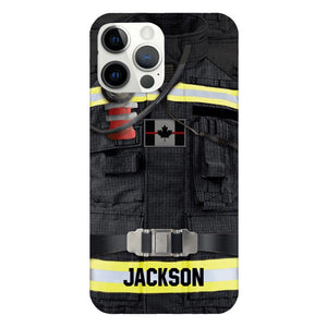 DH Personalized Canadian Firefighter Phone Case Printed DT045