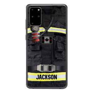 DH Personalized Canadian Firefighter Phone Case Printed DT045