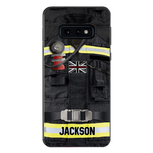 DH Personalized British Firefighter Phone Case Printed DT045