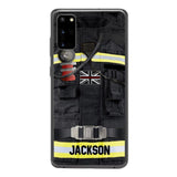 DH Personalized British Firefighter Phone Case Printed DT045