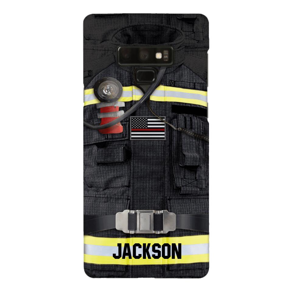 DH Personalized U.S Firefighter Phone Case Printed DT045