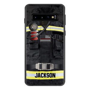 DH Personalized U.S Firefighter Phone Case Printed DT045