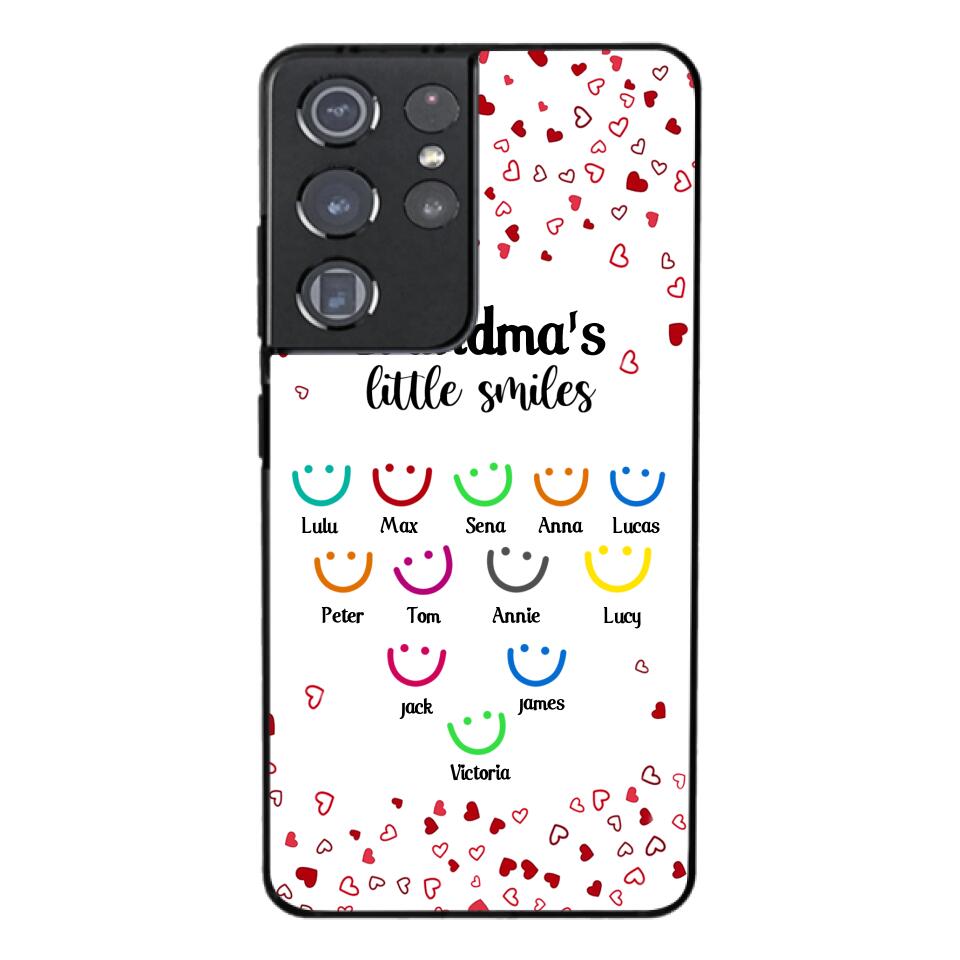 PERSONALIZED GRANDMA'S LITTLE SMILE PHONECASE QTDT0405