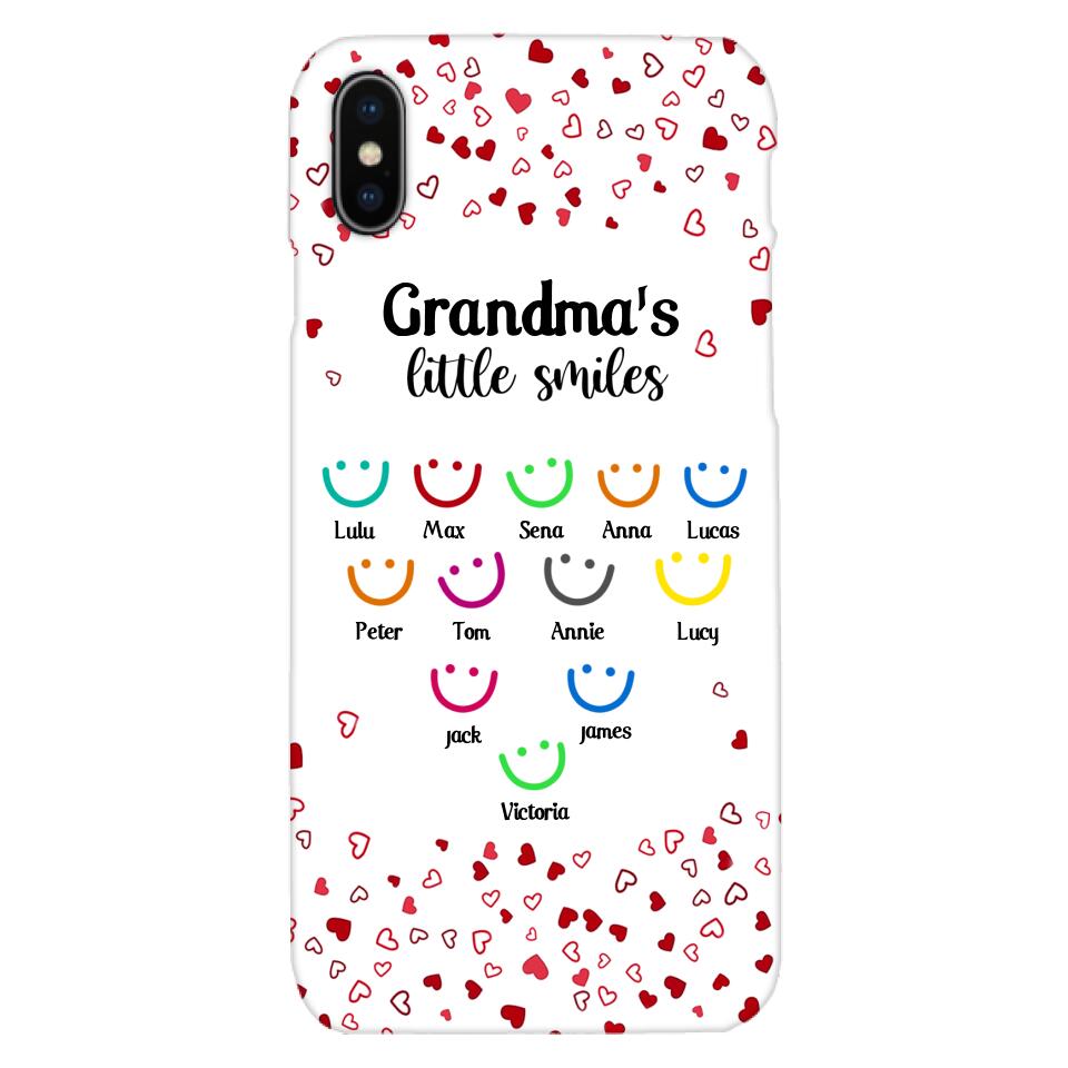 PERSONALIZED GRANDMA'S LITTLE SMILE PHONECASE QTDT0405