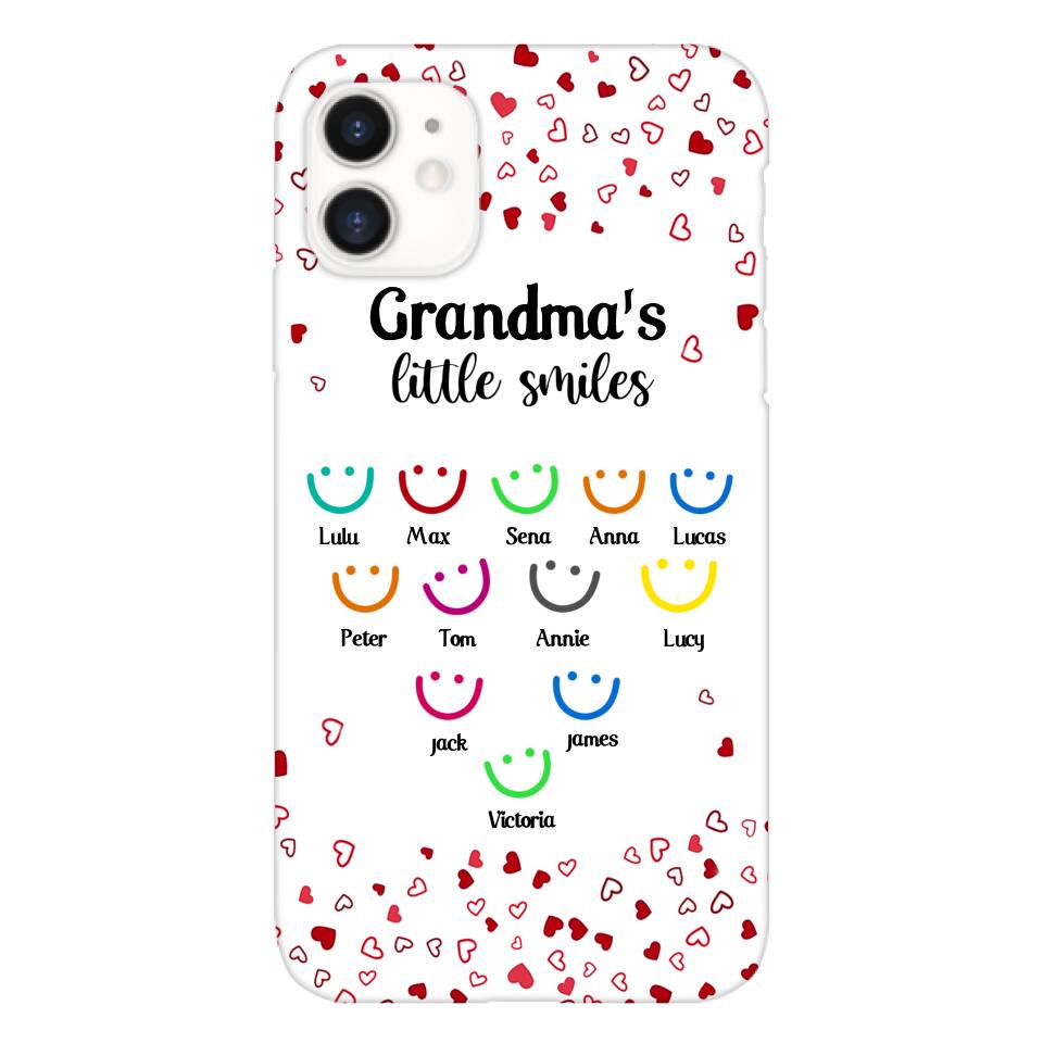 PERSONALIZED GRANDMA'S LITTLE SMILE PHONECASE QTDT0405