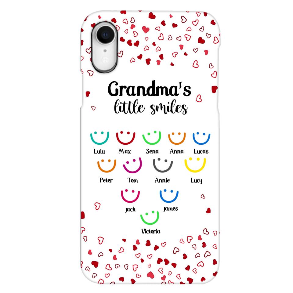 PERSONALIZED GRANDMA'S LITTLE SMILE PHONECASE QTDT0405